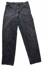 Vintage Levis 550 Tab Jeans Mens 36 X 34 Black Denim Made In USA 90s 1992 34x33