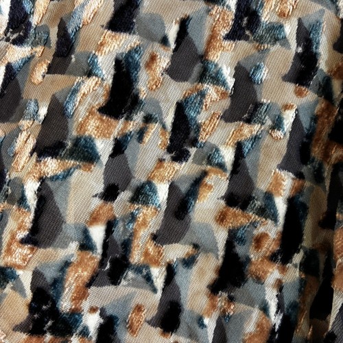 Marc By Marc Jacobs Puzzle Print Devore Velvet Dress Vintage Rose Multi Size 8 - Picture 3 of 17