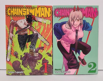 Chainsaw Man Vol. 1 & 2 English Manga trade paperbacks | eBay