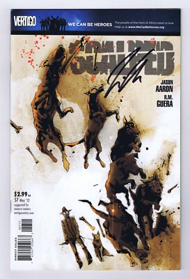 Scalped #57 NM Signed w/COA Jason Aaron 2012 DC Vertigo Comics