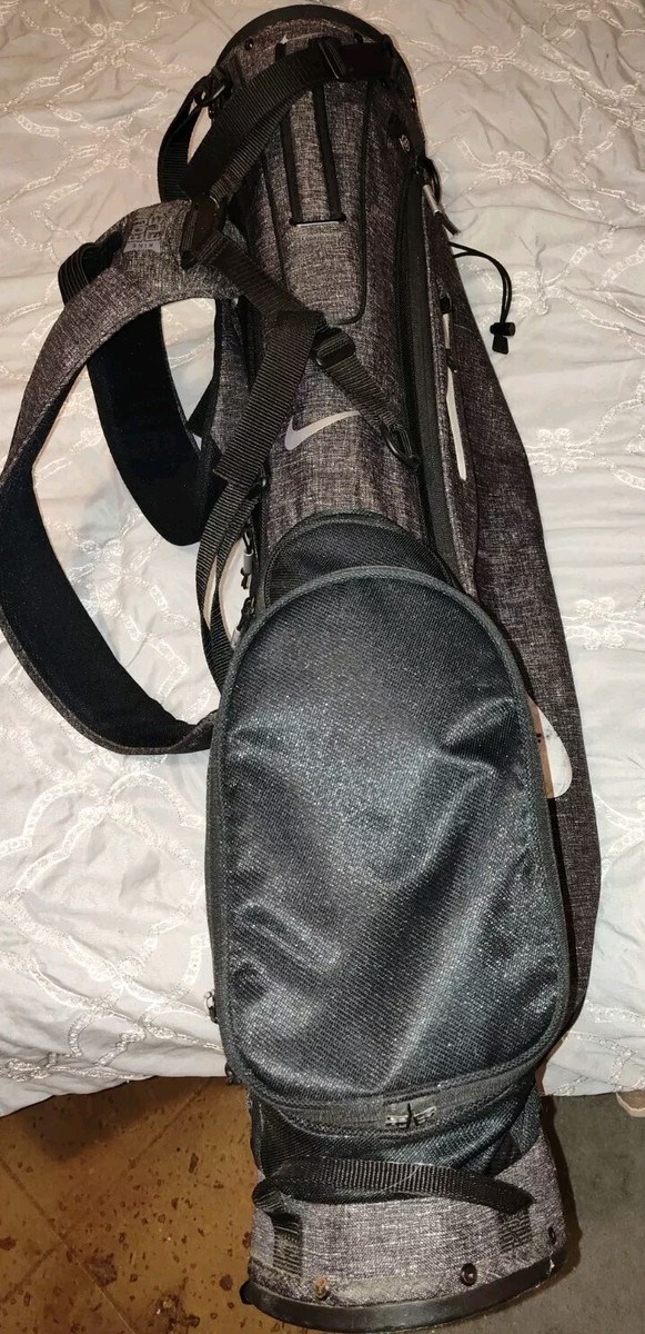 NIKE- Grey & Black Sport Lite Golf Bag W/ Equa Flex Strap- Rain