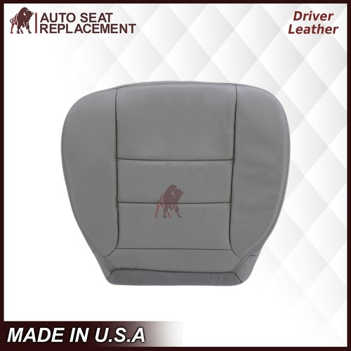 2003 2004 05 06 2007 Ford F250 F350 Lariat Extended Cab Leather Seat Cover Gray - Picture 6 of 16