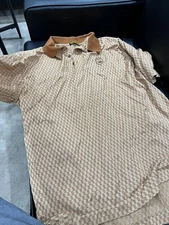 Sahara Casino Gold Collection Polo XL  Brown Liberty Mutual Legends of Golf Logo