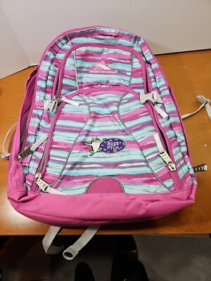 High Sierra Backpack With 17'' Laptop Pocket, PINK  MINT COND. LOTS OF POCKETS!