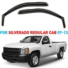 Rain Guards Vent Visors Shade for 2007-2013 Chevy Silverado Regular Cab