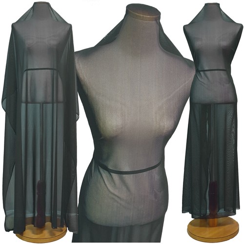 Soft Power Mesh Tulle 4-way Spandex stretch Fabric Sheer Net Dresses Bridal 44"w - Picture 437 of 628
