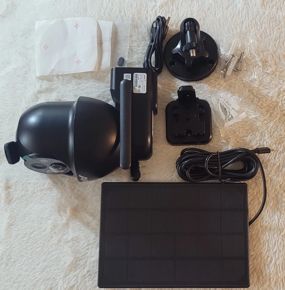 Cámara de Seguridad Exterior Inalámbrica ANRAN, 2K Alimentada por Solar con Vista 360° Foto 2 de 4