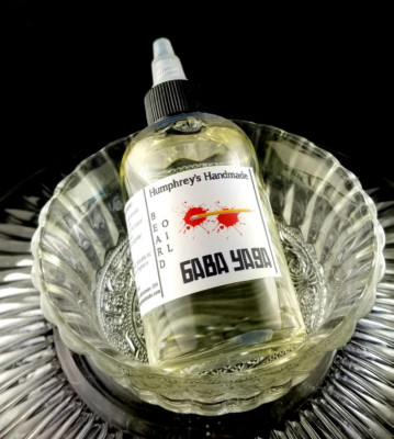 Large 4oz BABA YAGA Blood Orange & Smoke Men's Beard Oil Thick Hair Softener