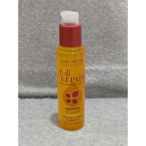 John Frieda Oil Elixir Full Repairing Strengthens Shine Smothers 3Fl. Oz.