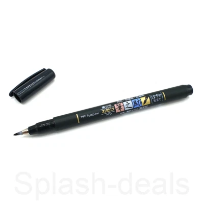 Tombow Fudenosuke Soft Brush Pen Black - Calligraphy Writing Pen - Multibuy