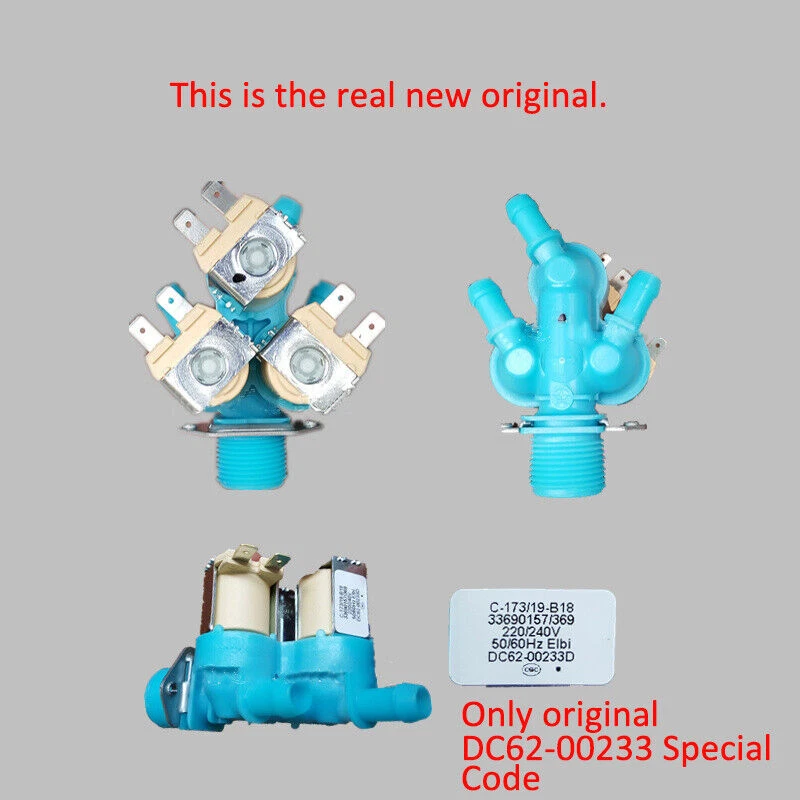 1PC DC62-00233D/B inlet valve FOR Samsung washing machine 