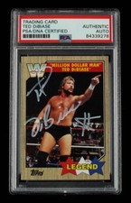 Ted DiBiase Signed 2017 Topps Heritage WWE #85 Million Dollar Man  L (PSA) A