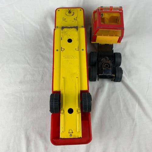 Vintage TONKA Aerial Fire Truck with Ladder Dept 3 Pressed Steel & Plastic READ - Picture 11 of 13