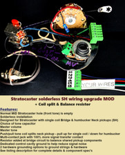 MOD STRAT Solderless S-H Wiring Harness -No MID pot-MV/MT/ Coil split