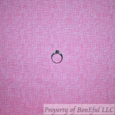 BonEful FABRIC FQ Cotton Quilt VTG Pink White Rose Flower Girl Calico Tiny Small