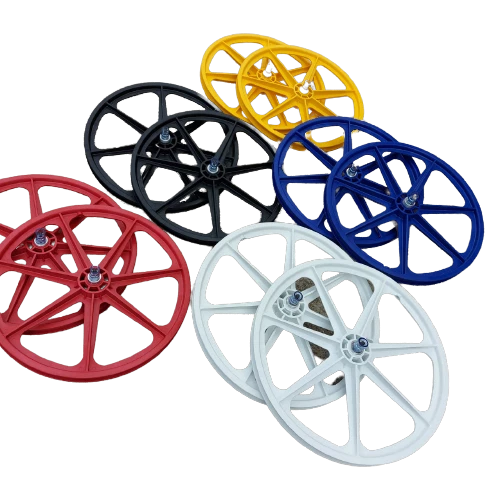 Skyway 24" Tuff II CRUISER Wheels Wheelset Yellow Red Black White BMX Cruiser - Image 3 of 4
