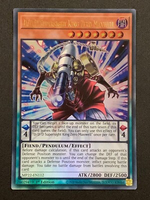 D/D/D Supersight King Zero Maxwell | MP22-DE112 | Ultra Rare | 1. Auflage | YuGiOh