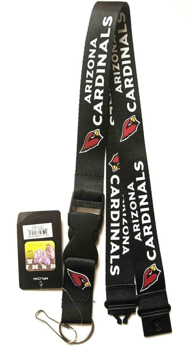 Arizona Cardinals Lanyard Key Ring Keychain ID Holder Black | eBay