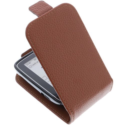 Custodia per Abbott Freestyle Libre 2 Protezione Stile Flip Custodia Flip Braun - Bild 6 von 6
