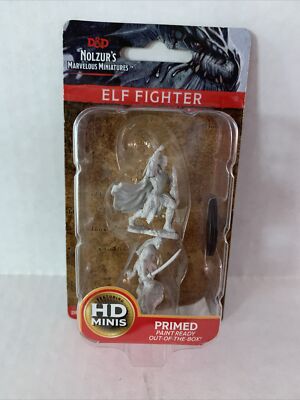 WIZKIDS D&D Nolzur's Marvelous Miniatures: Elf Fighter *UNPAINTED*