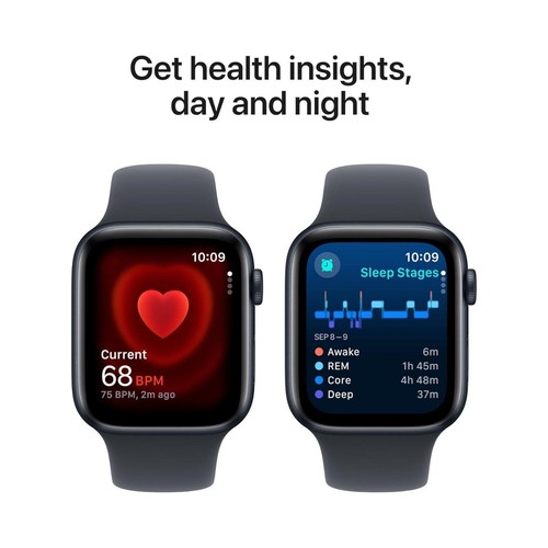 Apple Watch Series SE (2. generacji) Cellular 44mm Midnight Case i pasek sportowy S/M - Zdjęcie 4 z 7