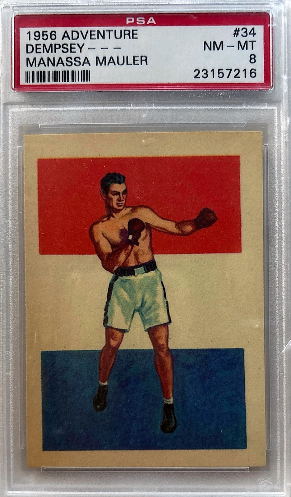1956 Adventure #34 Jack Dempsey - Manassa Mauler PSA 8