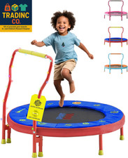 Mini Trampoline for Kids 3-6 with Super Safe Foam Handle Bar, 3Ft Toddler Trampo