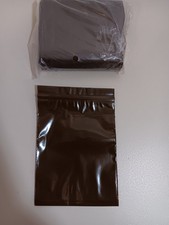 Brown Amber Zip Bags 6 x 8, Poly Zip Bags 3 Mil - 100 Pack