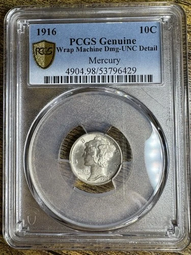 1916 Mercury Dime — photo from another recent sale