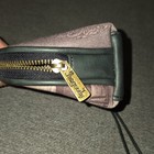 Jangoods Zippered Makeup Bag Cosmetic Pouch Wristlet w/ Strap, Black Purple — photo 4