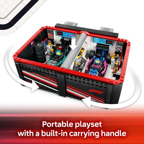 LEGO City F1 Garage & Mercedes-AMG & Alpine Cars 60444 - Picture 3 of 6