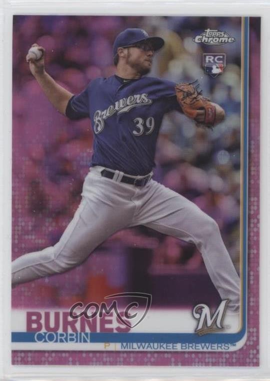 2019 Topps Chrome Pink Refractor Corbin Burnes #84 0p7