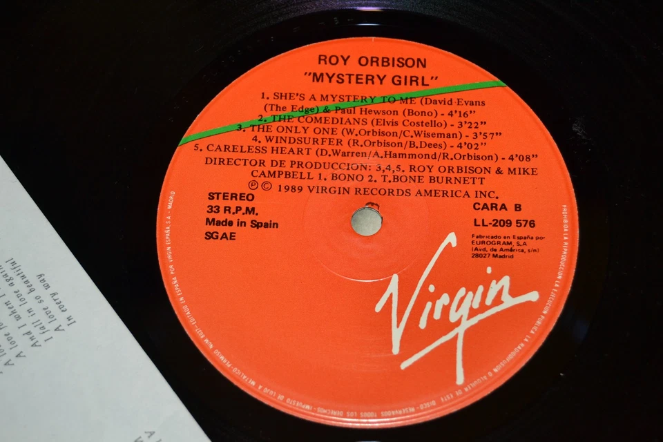 ROY ORBISON #MISTERY GIRL# First Spanish edition 1989 RY01 T1P - Image 4 of 4