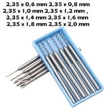 Wolfram Stahl Bohrer 0,6mm-2,0mm Hartmetallbohrer PCB CNC 2.35mm Schaft