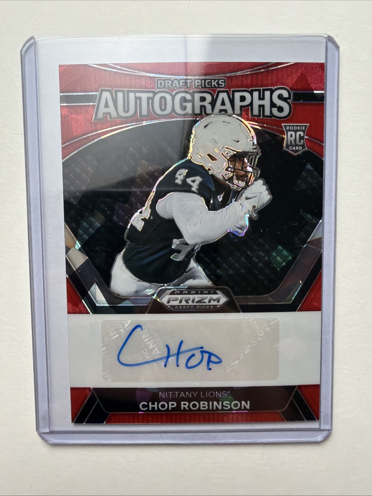 2024 Panini Prizm Draft Picks - Autographs Chop Robinson Red Prizm /199 (AU, RC)