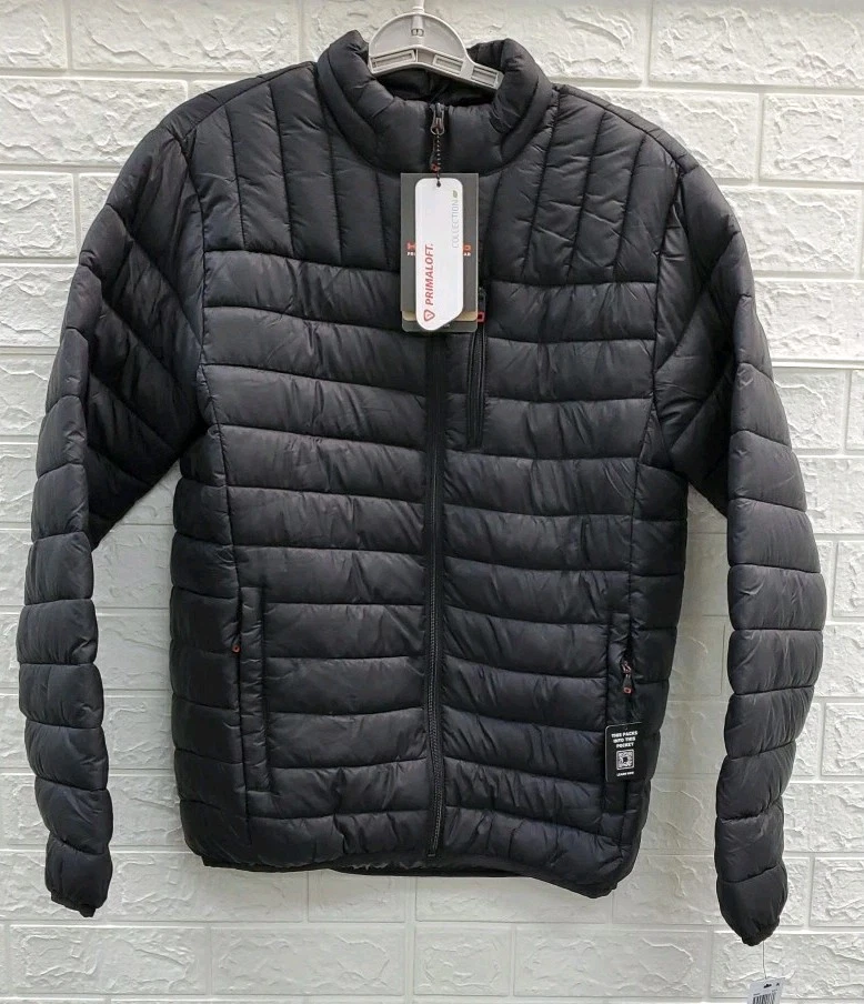 New Hawke & Co Empire 2.0 Primaloft Packable Full Zip Jacket Black Size S