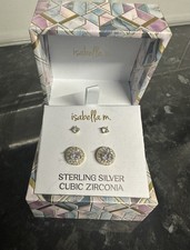 Isabella m Sterling Silver Stud Earrings