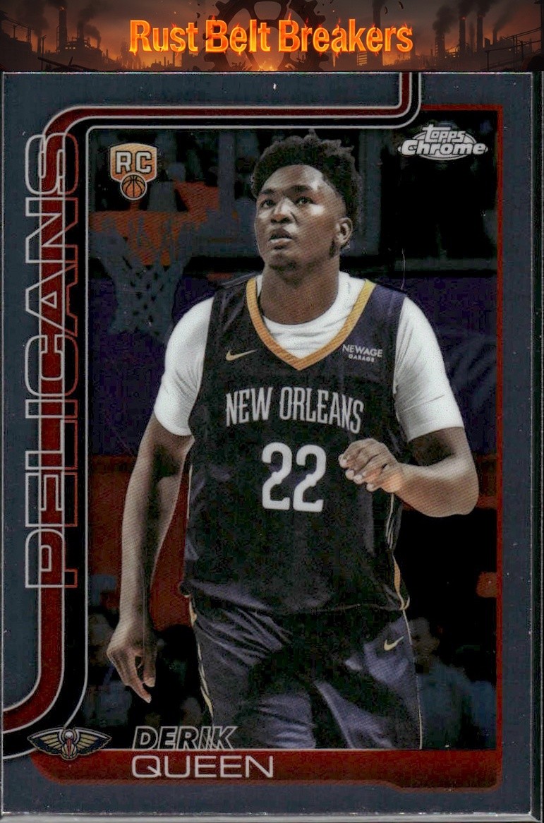 2025-26 Topps Chrome Derik Queen #263 New Orleans Pelicans