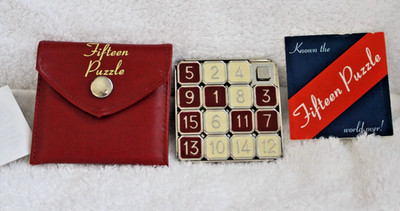 FIFTEEN PUZZLE by Binary Arts Corp (2000)  Game, Manual, Carrying Case
