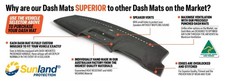 Dashmat For Ford Laser KN KQ Without Airbag 1999 2000 2001 2002 Carpet Charcoal