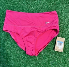 Nike Essential Women's High Waisted Swim Bottoms- Pink - Medium NEW