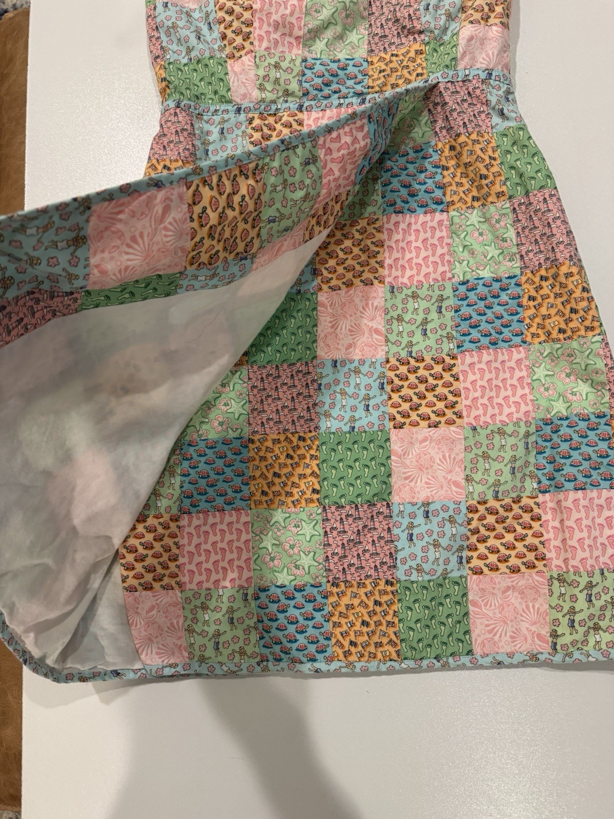 Vineyard Vines Seaside Patchwork Strapless Dress … - image 5