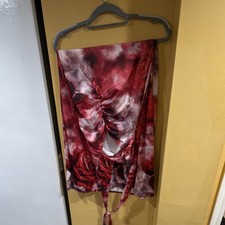 Fashion Nova Ruched Tie behind neck maxi dress m
