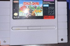 SNES Monopoly Super Nintendo Cartridge Tested Working