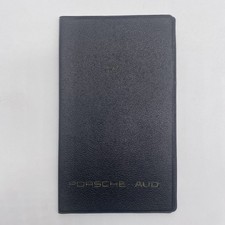 Vintage 1977 Porsche Audi Planner Black Faux Leather