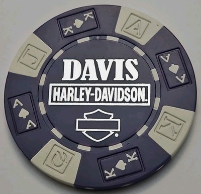 DAVIS HARLEY DAVIDSON OF BURLINGTON, NORTH CAROLINA DEALER POKER CHIP 