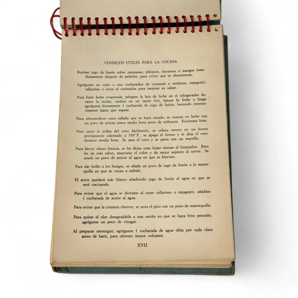 Recetas Potpourri Vintage Mexican Cookbook Spiral Bound - Image 4 of 4