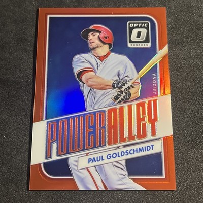 PAUL GOLDSCHMIDT Power Alley Red Prizm 47/99 2016 Panini Donruss Optic Baseball 
