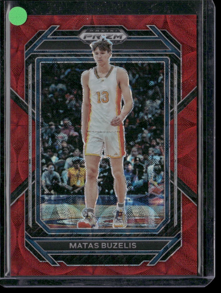 2023 Panini Prizm Draft Picks #13 Matas Buzelis Choice Red #/88 RC