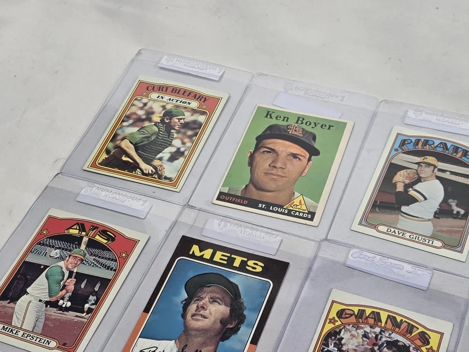 LOTE DE 25 CARTAS DE BÉISBOL de los años 70 en acción Pete Rose Seaver Stargell May Bonds Foto 3 de 4